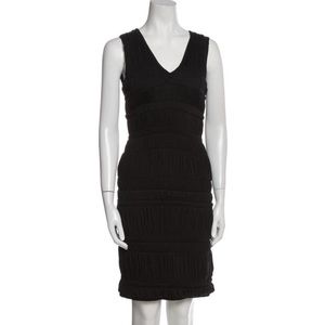 NWT Burberry Prorsum Black Sheath Dress SZ 2